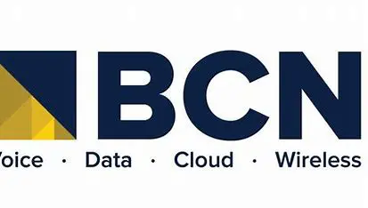 A logo of bcm data, cloud and wireless