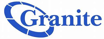 A blue and white logo of the grameen bank.